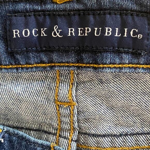 Rock & Republic Denim Berlin Cropped Super Skinny Jeans - Picture 12 of 16